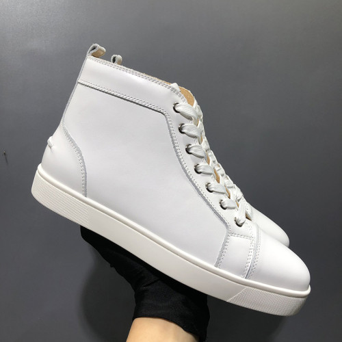 Christian Louboutin Mens Shoes Luxury Brand Red Bottom Design Louis Junior Spikes Flat with Original Box CL sneakers