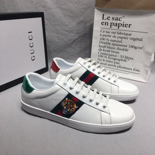 Gucci Mens Shoes Luxury Brand Men's Ace Embroidered Sneaker 457132 02JP0 9064 with Original Box