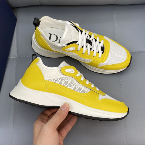 Dior Men Shoes Fashion B25 RUNNER SNEAKER Black Dior Oblique Canvas And Suede with Original Box