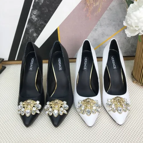 Versace Brand Womens Sandals Shoes Leather Big Size LA MEDUSA PATENT SAFETY PIN LEATHER PUMPS High Heel Design Luxury Brand Sandals for Women