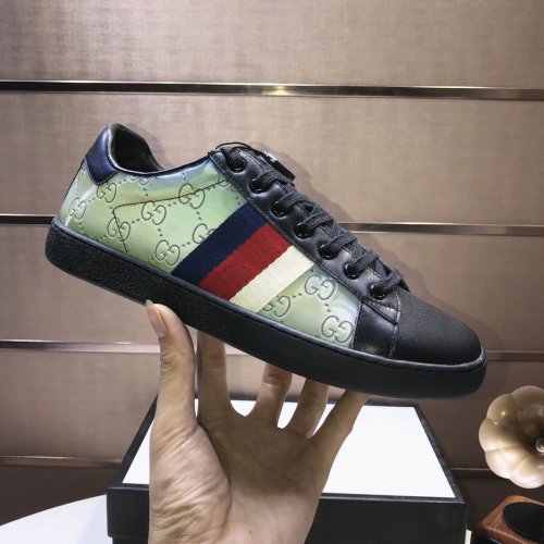 Gucci Womens Shoes Fashion Sneakers Lace-Up Luxury Brand Women's Ace Embroidered Sneaker with Original Box