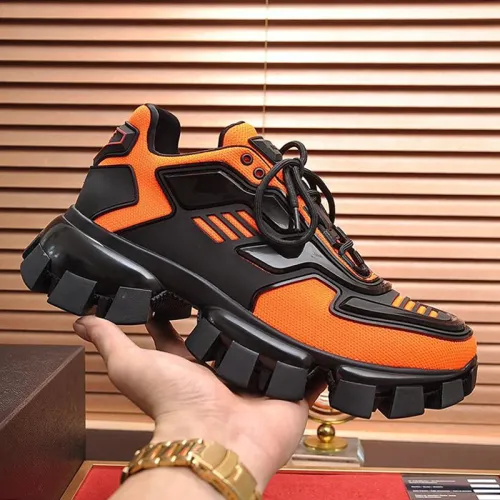 Prada Men Shoes Cloudbust Thunder Technical Fabric Sneakers with Original Box