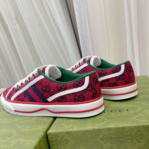 Gucci Womens Shoes Fashion Type Luxury Brand Leather Women's Gucci Tennis 1977 GG Multicolor sneaker 661395 2UZ80 6496 with Original Box