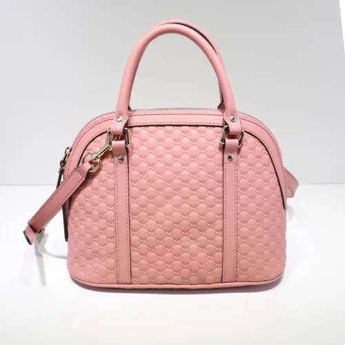 Gucci Womens Bags Handbags Crossbody Design Shoulder Bag Luxury Brand GUCCI Micro GG Leather Mini Dome Crossbody Bag Pink 449654 BMJ1G 1000 with Original Box