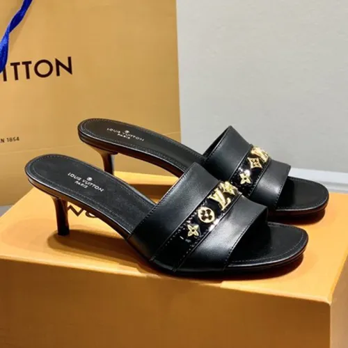 Louis Vuitton Womens Shoes Pumps Sandals Leather Design Luxury Brand Fashion Sandals with Original Box 5.5cm Heel