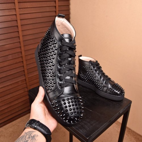Christian Louboutin Men Womens Shoes Luxury Brand High Top Sneakers Fashion Design with Original Box