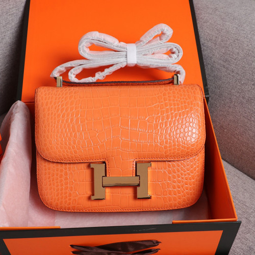 Hermes Womens Bags Crossbody Shoulder Bags Luxury Brand Fashion Hermès Constance Epsom Women Bag