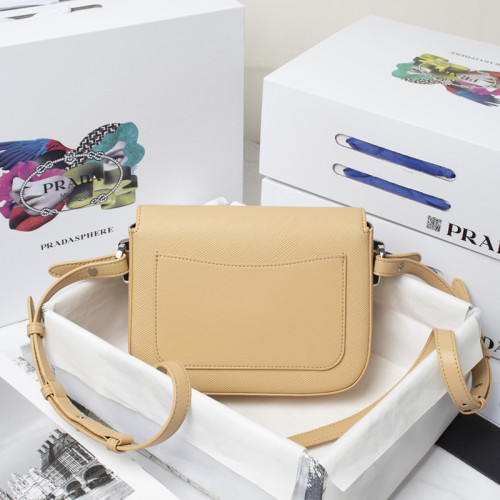 Prada Womens Bag Saffiano Leather Prada Ldentity Shoulder Bag