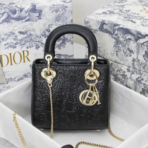 Dior Womens Bags Handbags Luxury Fashion LADY DIOR D-LITE BAG with Original Box