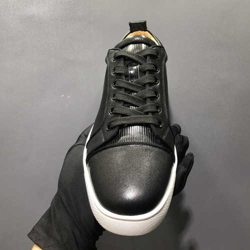 Christian Louboutin Mens Shoes Luxury Brand Red Bottom Design Louis Junior Spikes Flat with Original Box CL sneakers