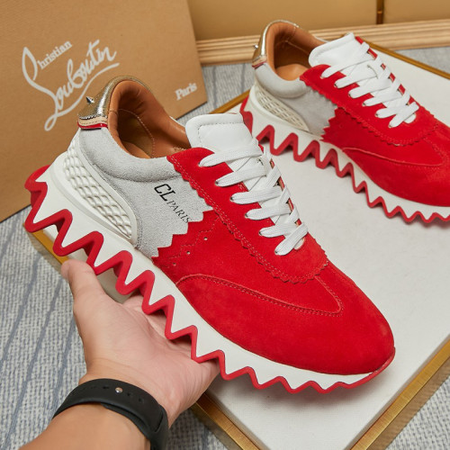 Christian Louboutin Mens Shoes Sneakers Luxury Brand Red Bottom Design Sports Footwears