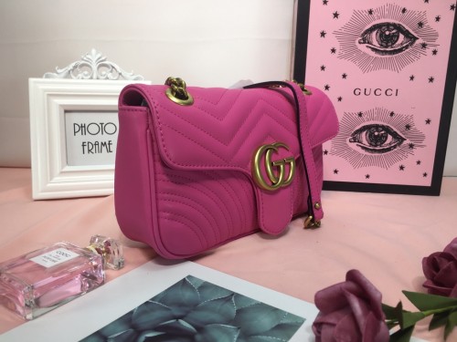 Gucci Womens Bags Shoulder Messenger Bag Luxury Brand Small GG Marmont bag with Original Box