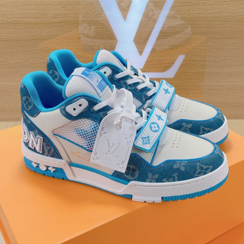 Louis Vuitton Men Shoes Fashion Sneakers Design Luxury Brand LV TRAINER SNEAKER with Original Box 1A9ZI6