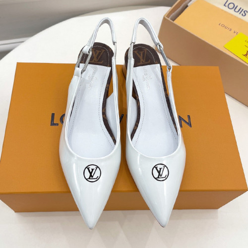 Louis Vuitton Womens Shoes Pumps Sandals Leather Design Luxury Brand Fashion Sandals with Original Box