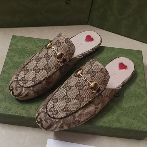 Gucci Womens Shoes Casual Loafers Design Luxury Brand Leather Princetown with Original Box