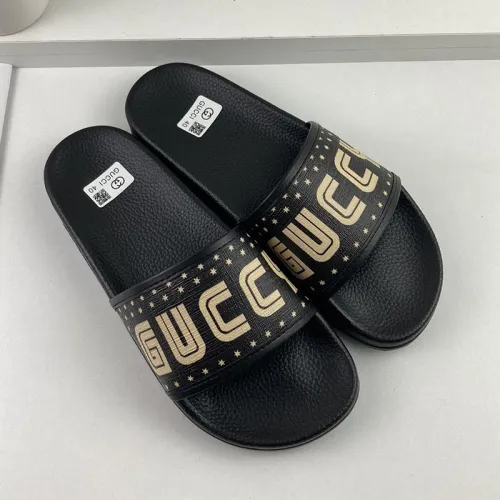 Gucci Mens Shoes Sandals Slides Slippers Luxury Brand Thick Sole Design with Original Box