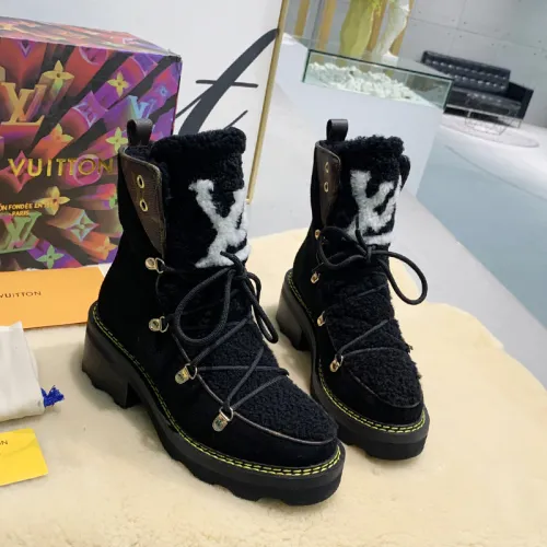 Louis Vuitton Women Shoes Boots Luxury Brand LV BEAUBOURG ANKLE BOOT with Original Box