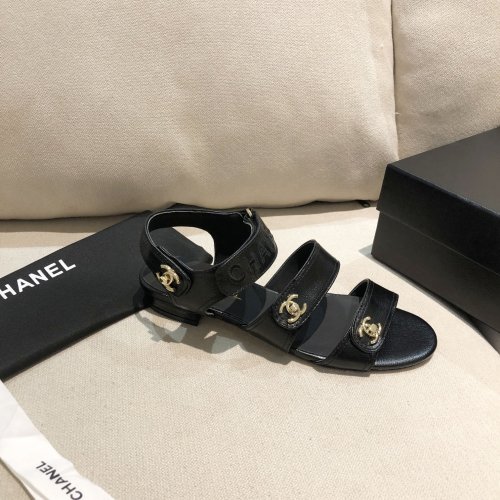 Chanel Womens Shoes Flat Sandals