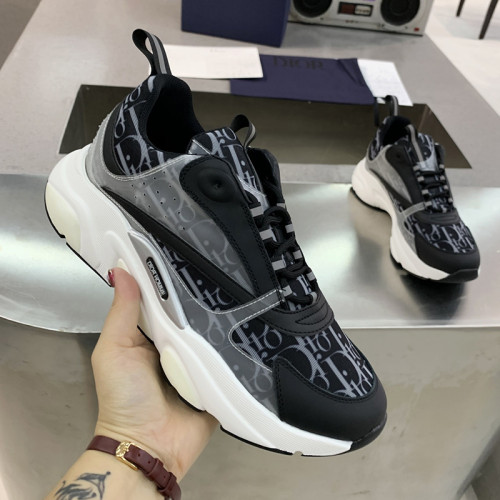 Dior Mens Shoes Sneakers Luxury Brand Breathable Design B22 SNEAKER with Original Box