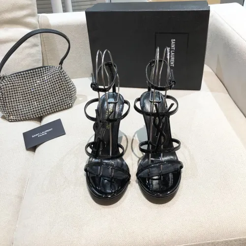 Saint Laurent YSL Womens Shoes CASSANDRA SANDALS 10cm Heel with Original Box