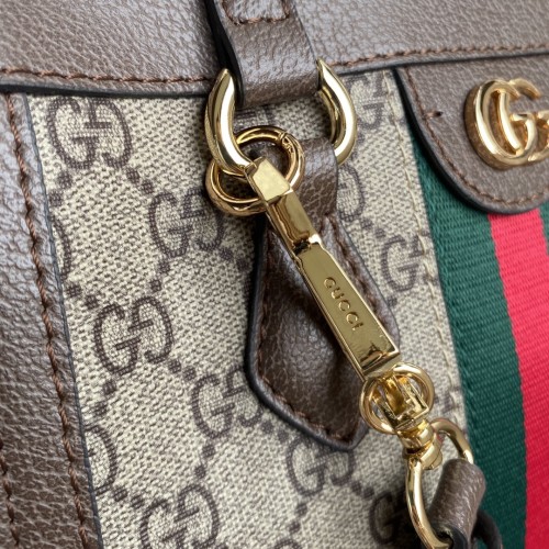 Gucci Womens Mens Bags Crossbody Handbags Luxury GG Shoulder Bag Leather Luxury Brand 547551 K05NB 8745 Beige / Ebony GG Supreme Ophidia Small Tote Bag