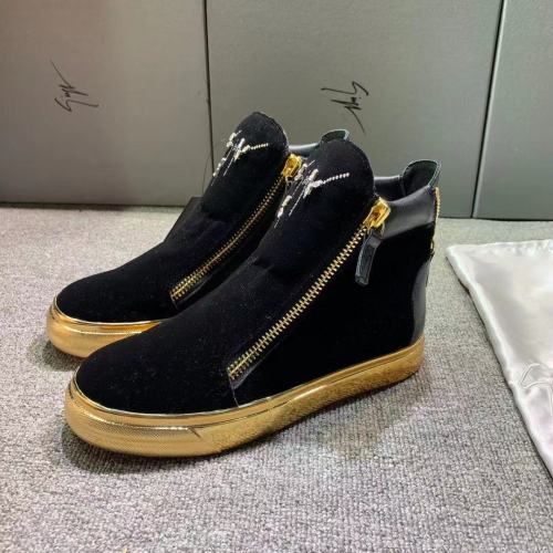 Giuseppe Zanotti Mens Shoes Luxury Brand High Top Sneakers Coby