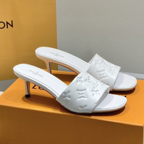 Louis Vuitton Womens Shoes Pumps Sandals Leather Design Luxury Brand Fashion Sandals with Original Box 5.5cm Heel