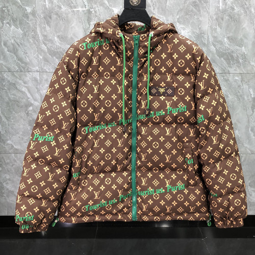Louis Vuitton Design Mens Womens Winter Windprood Down Jackets Keep Warm 90% White Duck Down