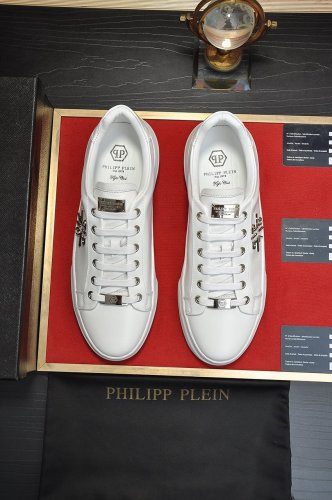 Philipp Plein Men Shoes Sneakers Low Top Sneaker Fashion Design Luxury Brand with Original Box