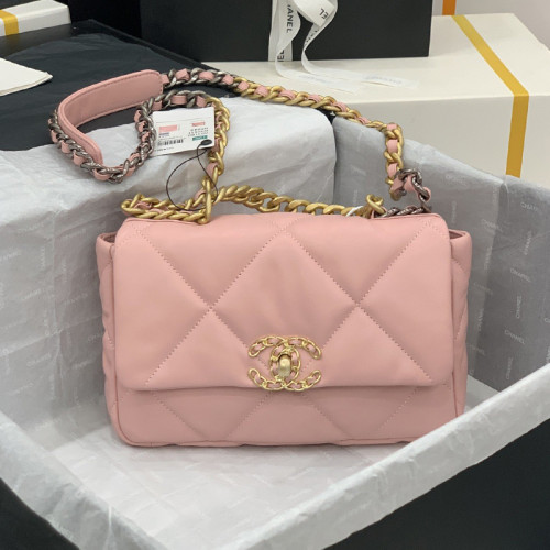 Chanel Womens Bags Shoulder Messenger Bags Chanel 19 Flap Bag Luxury Brand with Original Box