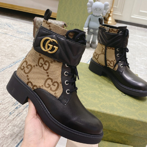 Gucci Women Shoes Boots Luxury Brand Fashion Women's ankle boot with Double G with Original Box 678984 17K40 1284