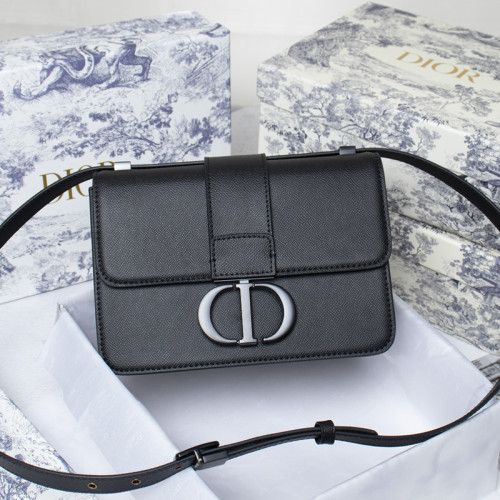 Dior Womens Bags 30 MONTAIGNE BAG Black Ultramatte Grained Calfskin