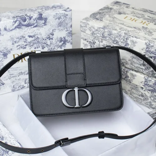 Dior Womens Bags 30 MONTAIGNE BAG Black Ultramatte Grained Calfskin