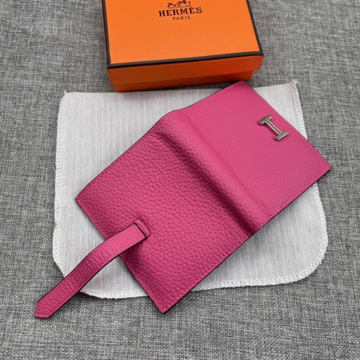 Hermes Womens Mens Wallets Purse Card Holder Leather Design Coin Bag with Original Box