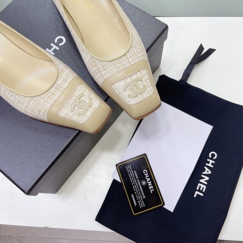 Chanel Womens Shoes Pumps Fashion Sandals Summer Design 4cm Heel Luxury Brand Design with Original Box