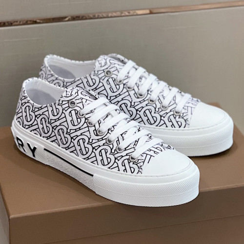 Burberry Mens Shoes Sneakers Fashion Type Luxury Brand Vintage Check Cotton Sneaker with Original Box
