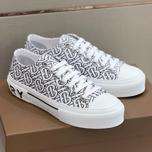 Burberry Mens Shoes Sneakers Fashion Type Luxury Brand Vintage Check Cotton Sneaker with Original Box