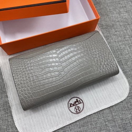 Hermes Womens Mens Wallets Purse Constance Clutch Leather Design Coin Bag with Original Box