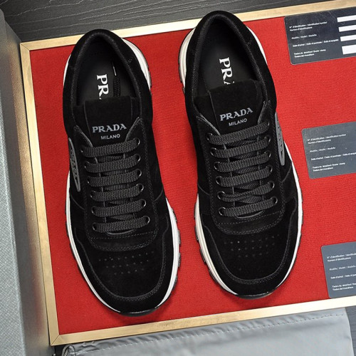 Prada Mens Shoes Sneakers Casual Shoes for Men Luxury Brand Breathable Fashion Sneakers with Original Box
