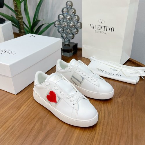 Valentino Men Shoes Fashion Design Luxury Brand OPEN SNEAKER WITH VLTN PRINT with Original Box WY0S0830BLUA01