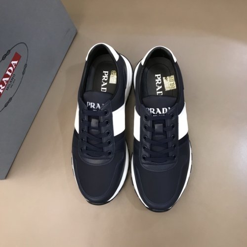 Prada Mens Shoes Sneakers Casual Shoes for Men Luxury Brand Breathable Fashion Sneakers with Original Box
