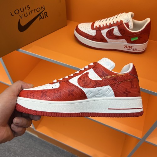 Louis Vuitton Men Shoes Fashion Sneakers Design Luxury Brand LVXNIKE Air Force Sneakers with Original Box