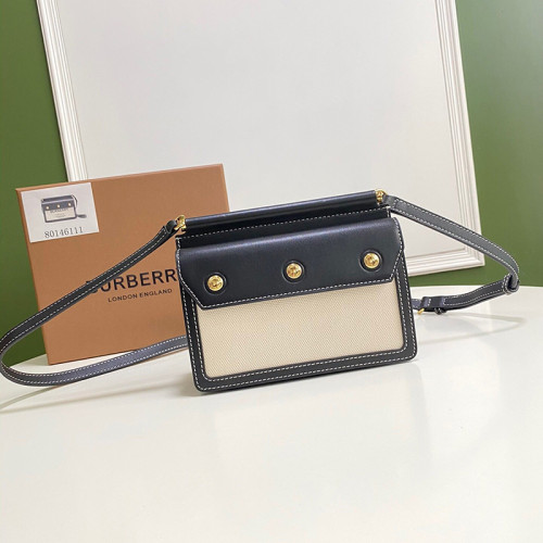 Burberry Womens Bag Mini Horseferry Print Title Bag with Pocket Detail