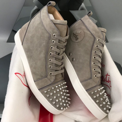 Christian Louboutin Mens Shoes Luxury Brand Red Bottom Design Louis Junior Spikes Flat with Original Box CL sneakers