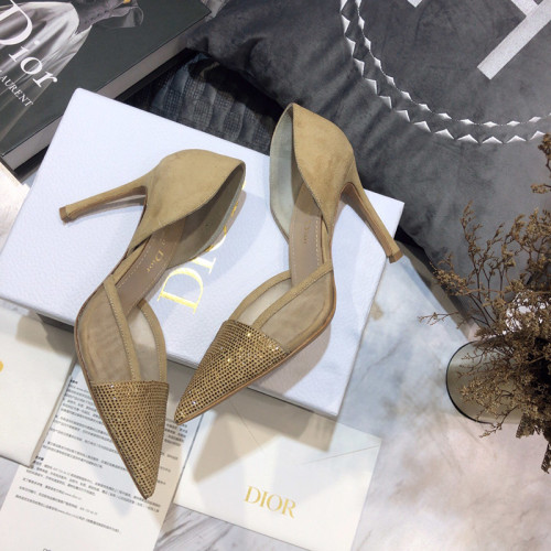 Dior Womens Shoes Breathable Fashion Pump High Heels 9.5CM