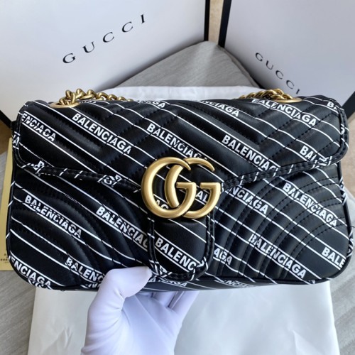 Gucci Womens Bags Shoulder Messenger Bag Luxury Brand Small GG Marmont bag with Original Box