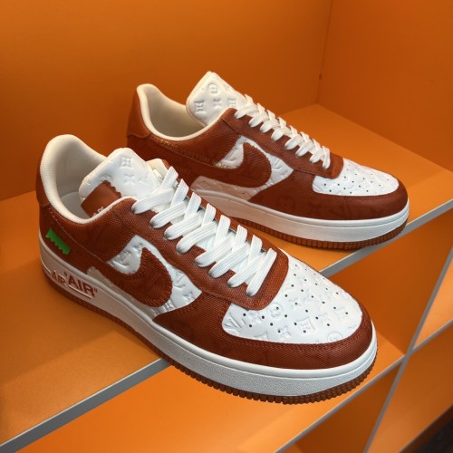 Louis Vuitton Men Shoes Fashion Sneakers Design Luxury Brand LVXNIKE Air Force Sneakers with Original Box