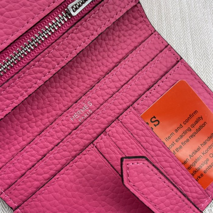 Hermes Womens Mens Wallets Purse Card Holder Leather Design Coin Bag with Original Box