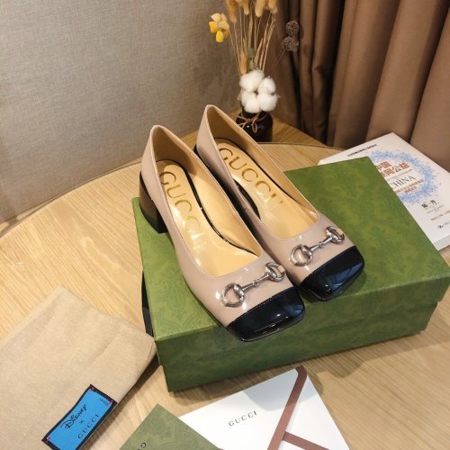 Gucci Womens Shoes Women's Mid-heel Pump with Horsebit