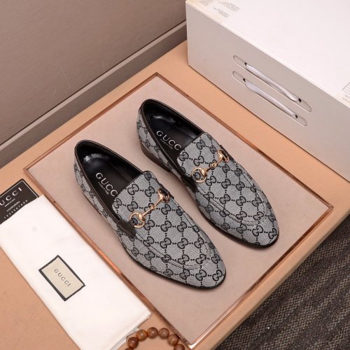 Gucci Mens Shoes Leather Design Luxury Brand Business Dress Shoes for Men with Original Box